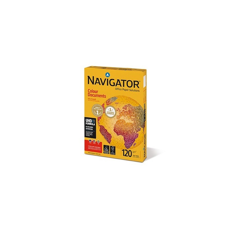 VÄRITULOSTUSPAPERI VALKOINEN 120 GSM A4 250 ARKKIA NAVIGATOR