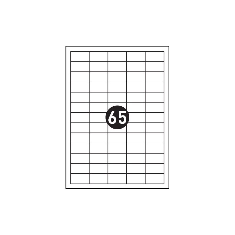 TULOSTUSTARRAT 38x21 MM A4 100 ARKKIA