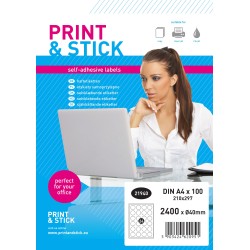 TULOSTUSTARRAT Ø40 MM A4 100 ARKKIA