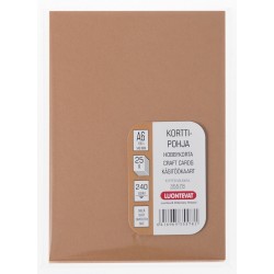 ASKARTELUKORTIT A6 TOFFEENRUSKEA 25 KPL