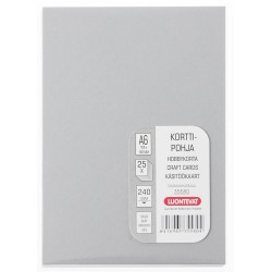 ASKARTELUKORTIT A6 TUMMANHARMAA 25 KPL