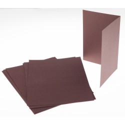 Korttipohja kaksiosainen A5 tumma suklaa 10 kpl