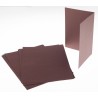 Korttipohja kaksiosainen A5 tumma suklaa 10 kpl