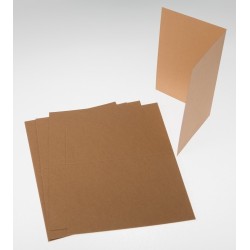 Korttipohja 2-osainen A5 toffeenruskea 10 kpl