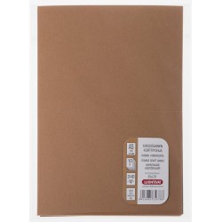 Korttipohja 2-osainen A5 toffeenruskea 10 kpl