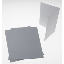Korttipohja 2-osainen A5 tumman harmaa 10 kpl