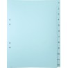 Välilehti A4 sininen 12-jakoinen