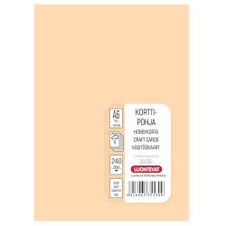 Korttipohja A6/25 lohenpunainen