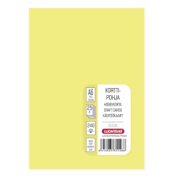 Korttipohja A6 vaaleankeltainen 25 kpl