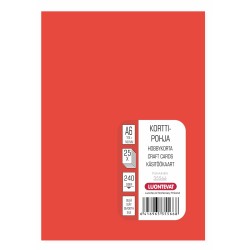 Korttipohja A6 punainen 25 kpl