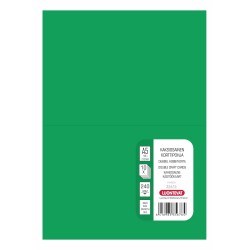 Korttipohja 2-osainen A5 vihreä 10 kpl