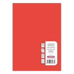 Korttipohja 2-osainen A5 punainen 10 kpl