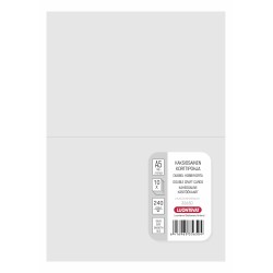 Korttipohja 2-osainen A5 vaaleanharmaa 10 kpl