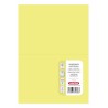 Korttipohja 2-osainen A5 vaaleankeltainen 10 kpl