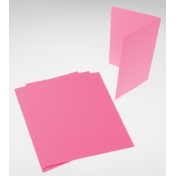 Korttipohja 2-osainen A5 fuksianpunainen 10 kpl