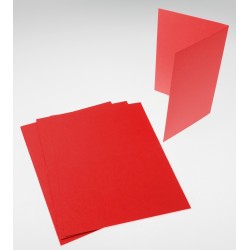 Korttipohja 2-osainen A5 punainen 10 kpl