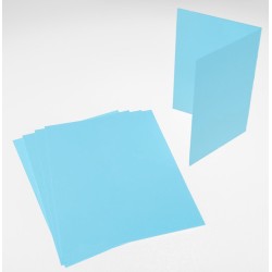 Korttipohja 2-osainen A5 taivaansininen 10 kpl