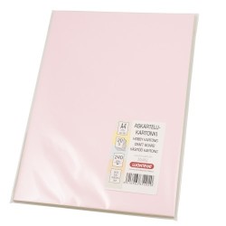 Askartelukartonki A4 5-värin lajitelmapakkaus pastellisävyt 10 kpl