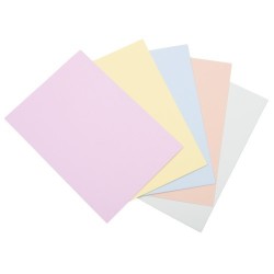 Askartelukartonki A4 5-värin lajitelmapakkaus pastellisävyt 10 kpl