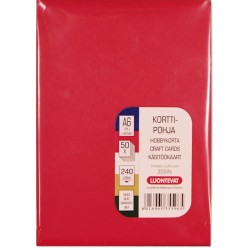 Korttipohja A6 tumma lajitelma 50 kpl