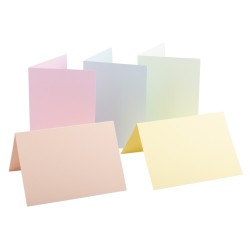 Korttipohja 2-osainen A5 vaalea lajitelma 20 kpl