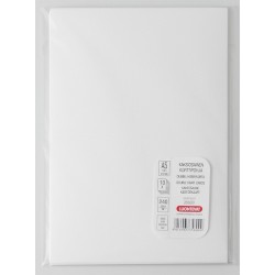 Korttipohja kaksiosainen A5 valkoinen 10 kpl