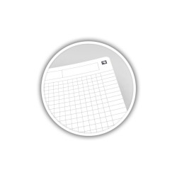 Muistikirja A5 80 lehteä 5x5 mm ruudutus kirkas kansilajitelma Oxford Signature