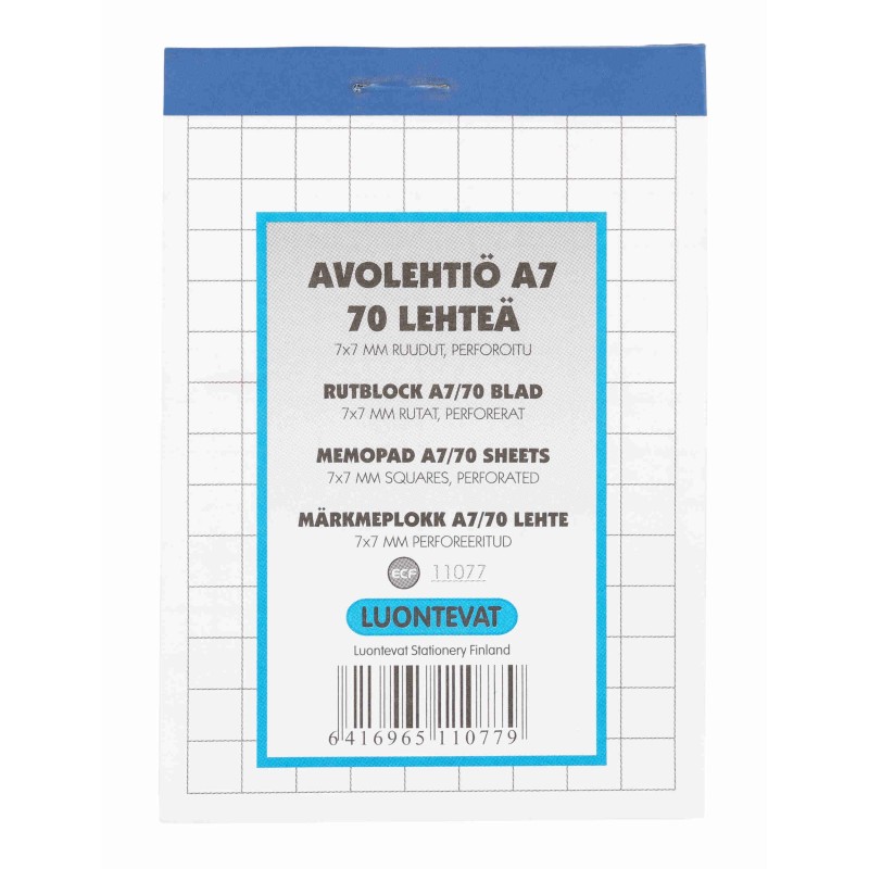 Avolehtiö A7/70 7x7 mm Avolehtiö A7/70 7x7 mm