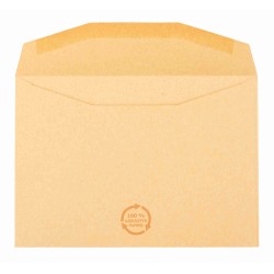 Kirjekuori C6 kierrätyspaperi sisuspainamaton kostutuss. 500 kpl