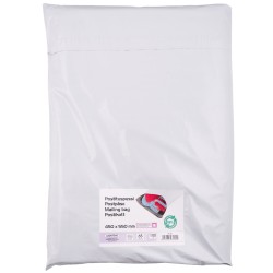 Postituspussi valkoinen  450 x 550 + 50 mm tarrasuljenta 100 kpl