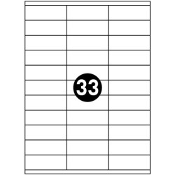 Tulostustarrat 70x25,4 mm A4 100 arkkia