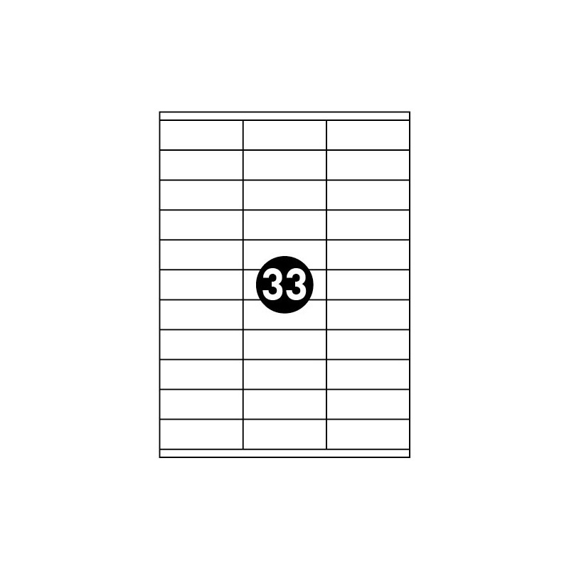 Tulostustarrat 70x25,4 mm A4 100 arkkia