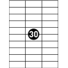Tulostustarrat 70x29,7 mm A4 100 arkkia