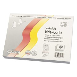 Kirjekuoria C5 50 kpl tarrasuljenta
