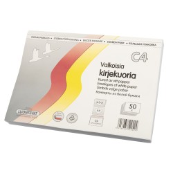 Kirjekuoria C4 50 kpl tarrasuljenta