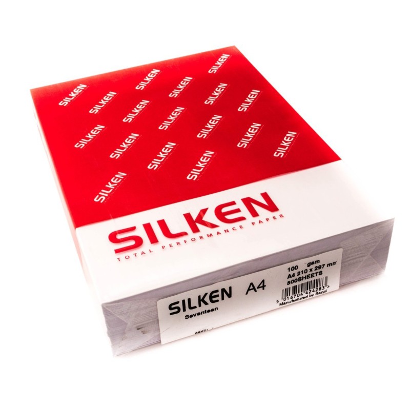VÄRITULOSTUPAPERI A4 100 GSM 500 ARKKIA SILKEN