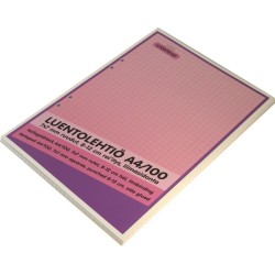 LUENTOLEHTIÖ A4 100 LEHTEÄ 7x7 MM RUUDUT 