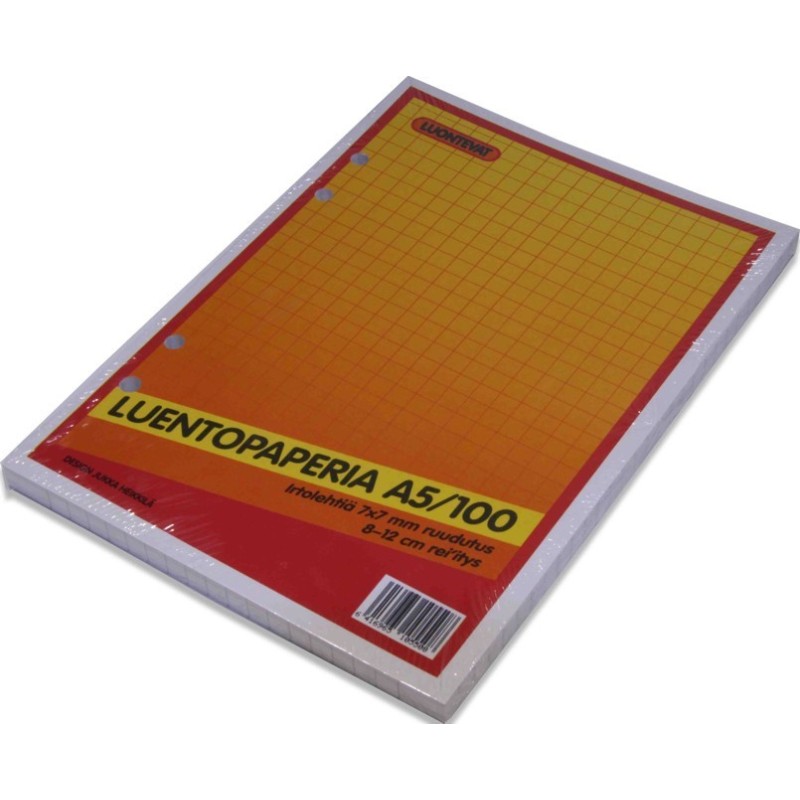 LUENTOPAPERI A5 100 LEHTEÄ 7x7 MM RUUDUTUS LUENTOPAPERI A5 100 LEHTEÄ 7x7 MM RUUDUTUS