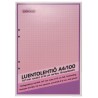 LUENTOLEHTIÖ A4 100 LEHTEÄ 7x7 MM RUUDUT 