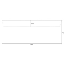 KIRJEKUORI 120x312 MM VALKOINEN KOSTUTETTAVA SULJENTA 500 KPL
